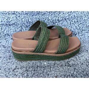 Chinese Laundry Women's Zion Platform Sandals Green US Size 9.5